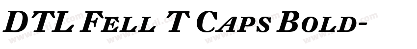 DTL Fell T Caps Bold字体转换